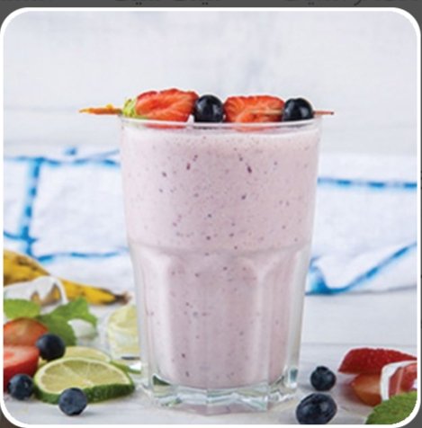 ميلك شيك توت فريش المامون