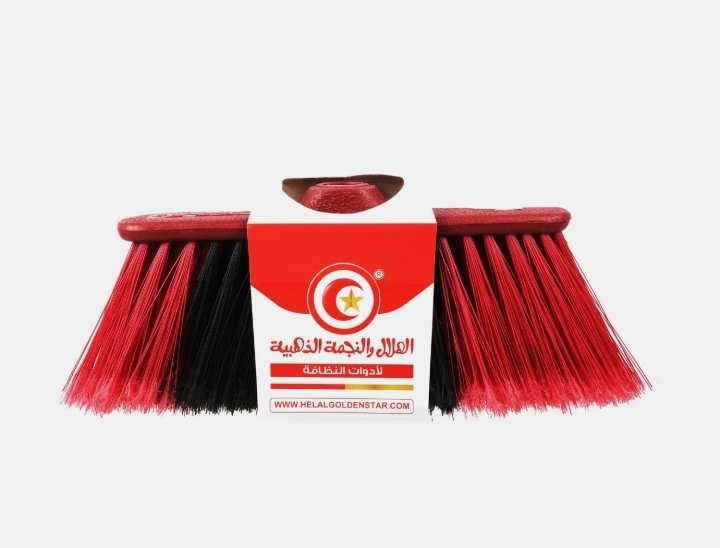 راس مقشه باللونين الاحمر والاسود من الهلال والنجمة