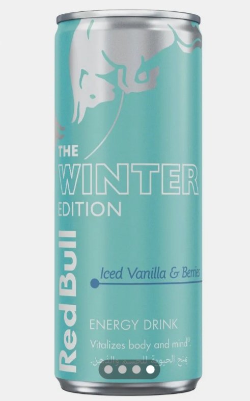 ريد بول ايس بنكهه الفانيليا والتوت 250 جم