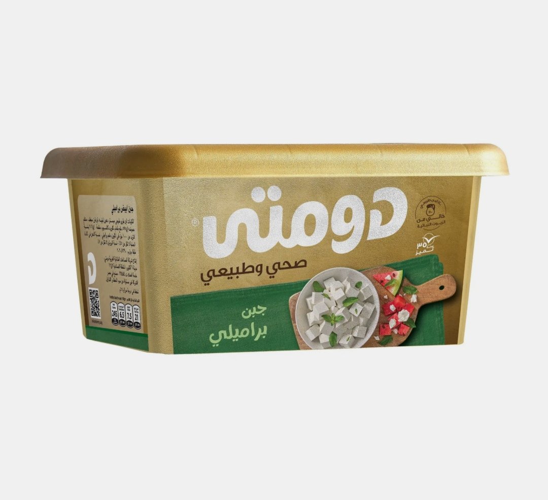 73.دومتي ذهبية جبنه براميلي طبيعي 450 جم