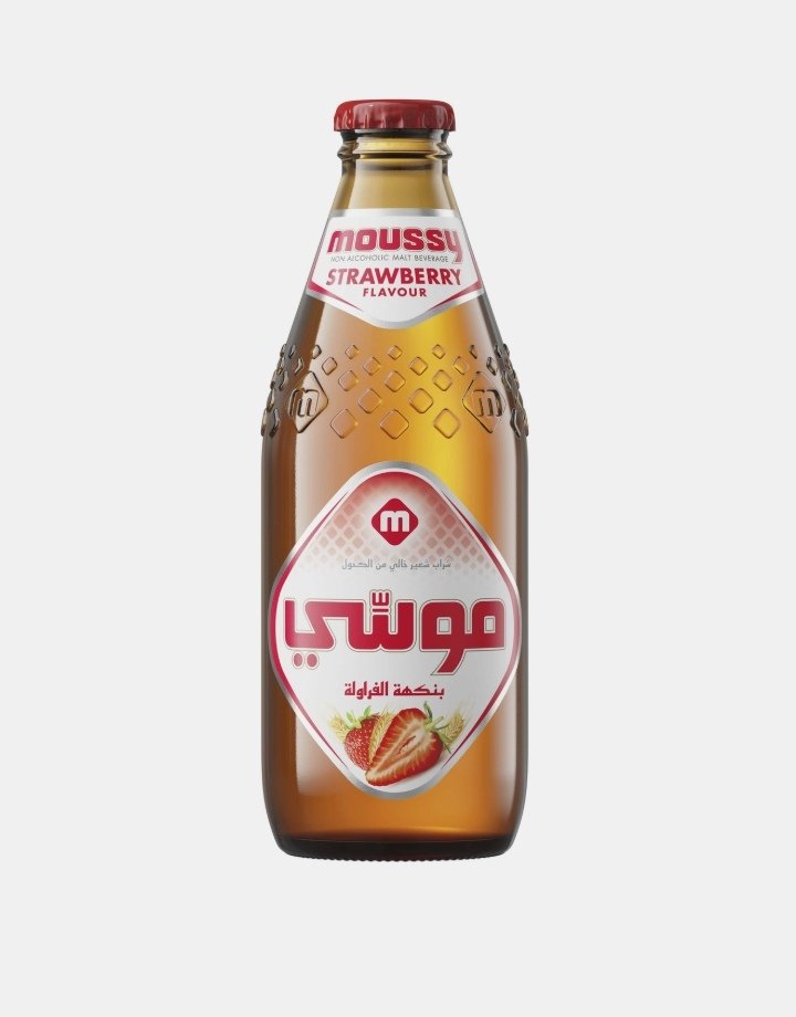 موسي مشروب شعير خالي من الكحول بنكهه الفراولة 275 مل