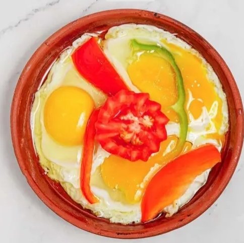 طبق بيض عيون